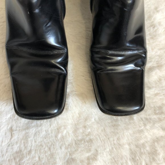 Freelance classic genuine leather soles square toe bootie size 36.5 US 6 - Picture 4 of 14